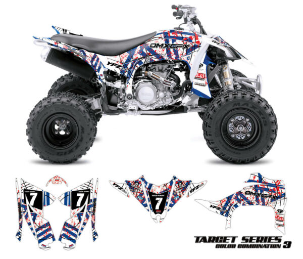 Kit déco quad Yamaha - Target - Blanc