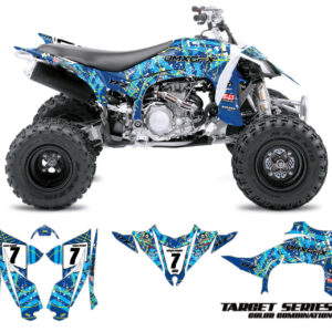 Kit déco quad Yamaha - Target - Bleu