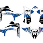 Kit déco quad Yamaha - Tron - Bleu