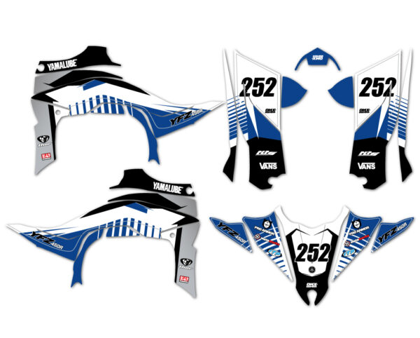 Kit déco quad Yamaha - Tron - Bleu