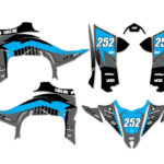 Kit déco quad Yamaha - Tron - Cyan