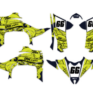 Kits déco quad Yamaha - Savage - Lime