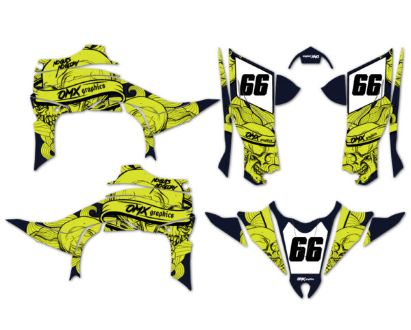 Kits déco quad Yamaha - Savage - Lime