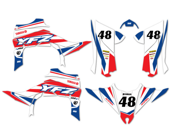 Kits déco quad Yamaha - Tribe - Blanc