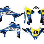 Kits déco quad Yamaha - Tribe - Bleu