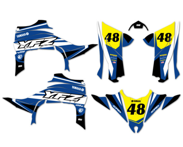 Kits déco quad Yamaha - Tribe - Bleu
