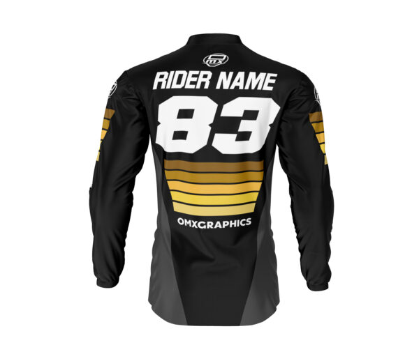 Maillot motocross CHARGE Noir Bleu 2