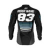 Maillot motocross CHARGE Noir Bleu 2
