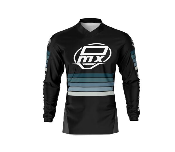 Maillot motocross CHARGE Noir Bleu