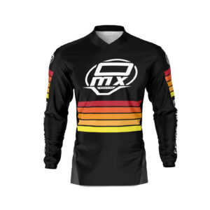 Maillot motocross CHARGE Noir Orange
