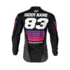 Maillot motocross CHARGE Noir Rose 2