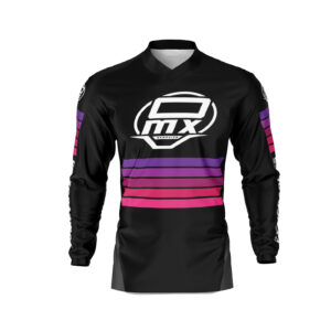 Maillot motocross CHARGE Noir Rose