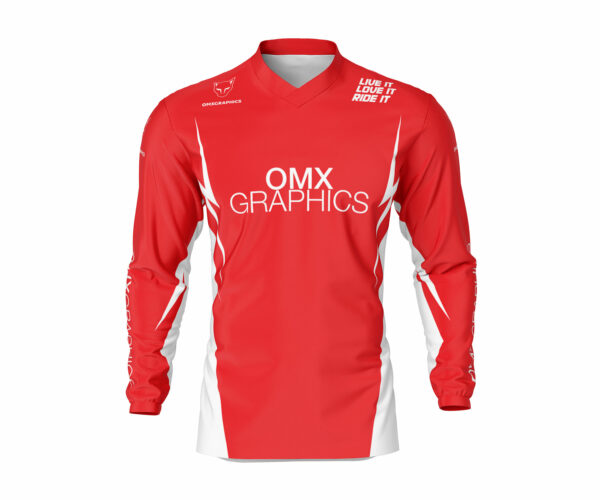 Maillot motocross CORSA Rouge