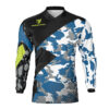 Maillot motocross Camo Bleu