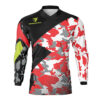 Maillot motocross Camo Rouge