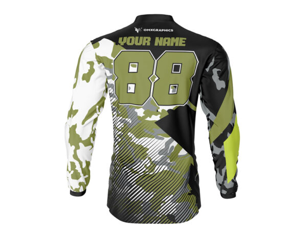 Maillot motocross Camo Vert 2