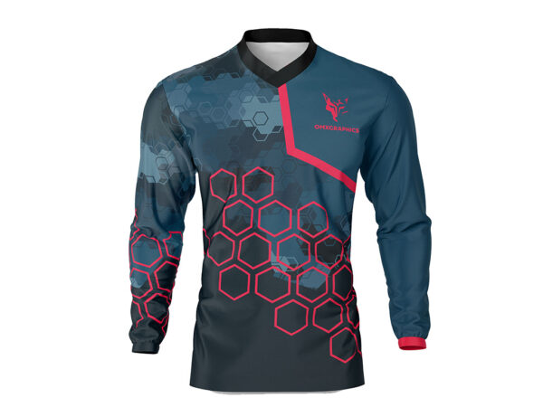 Maillot motocross Element Bleu