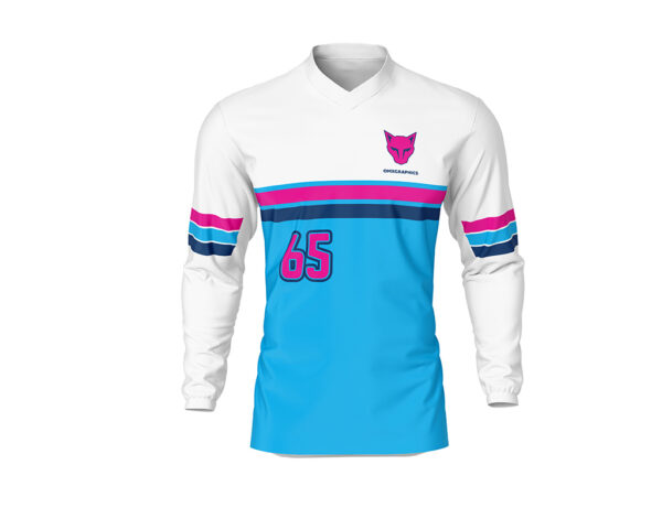 Maillot motocross Era Bleu Blanc