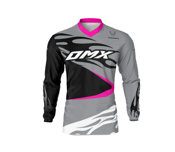 Maillot motocross FURY Gris Rose