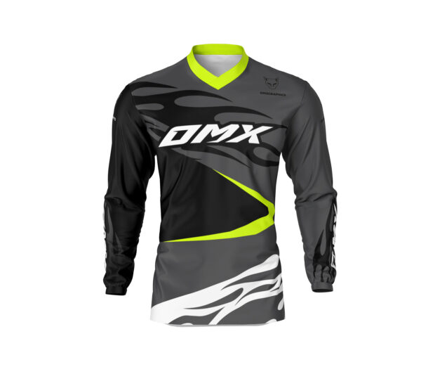 Maillot motocross FURY Noir Gris