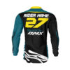 Maillot motocross FURY Teal Noir 2