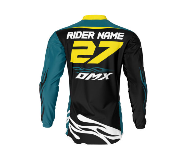 Maillot motocross FURY Teal Noir 2