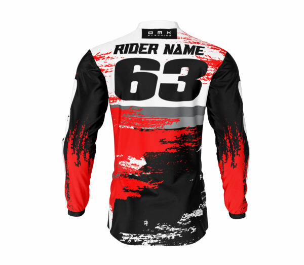 Maillot motocross Hangout Noir Rouge 2