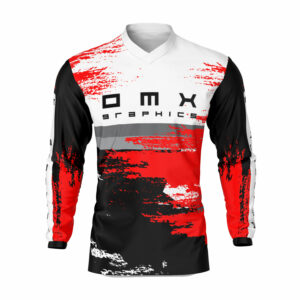 Maillot motocross Hangout Noir Rouge