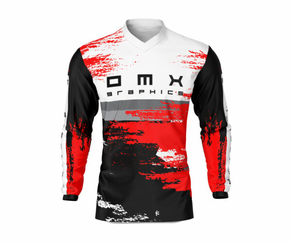 Maillot motocross Hangout Noir Rouge