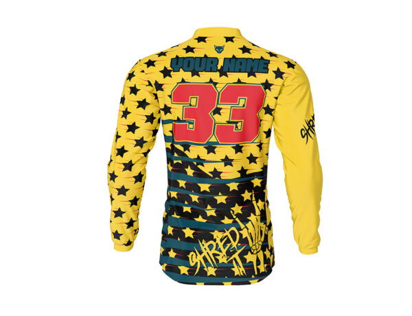 Maillot motocross Legacy Jaune Noir 2