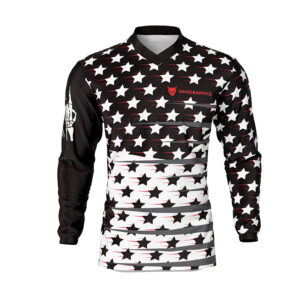 Maillot motocross Legacy Noir Blanc