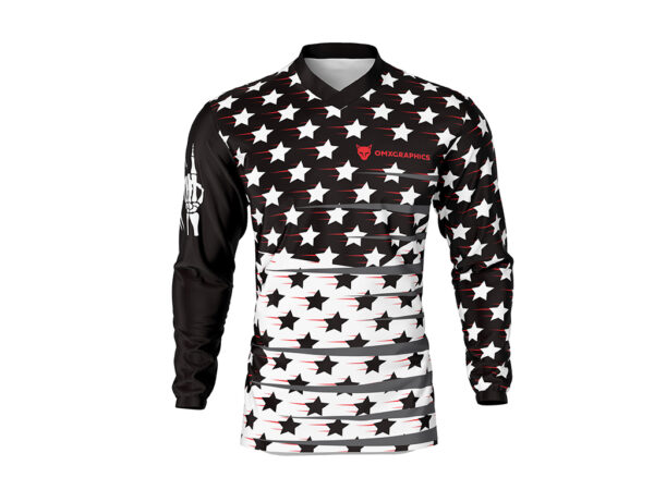 Maillot motocross Legacy Noir Blanc