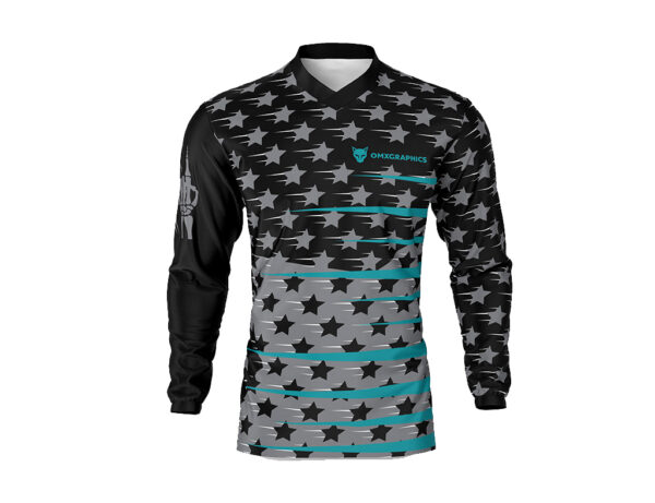 Maillot motocross Legacy Noir Gris