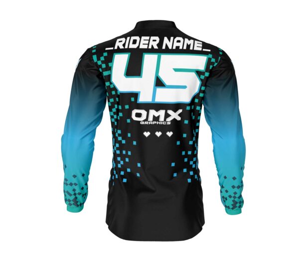 Maillot motocross Pixel Teal 2