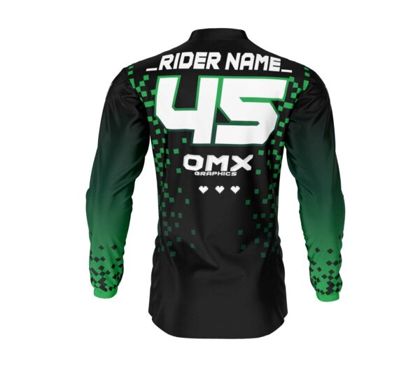 Maillot motocross Pixel Vert 2