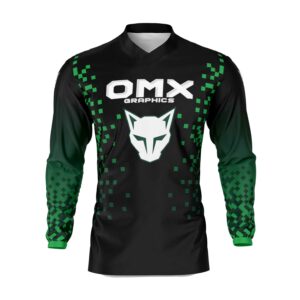 Maillot motocross Pixel Vert