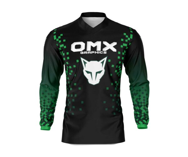 Maillot motocross Pixel Vert