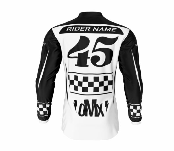 Maillot motocross RACE Noir Blanc 2