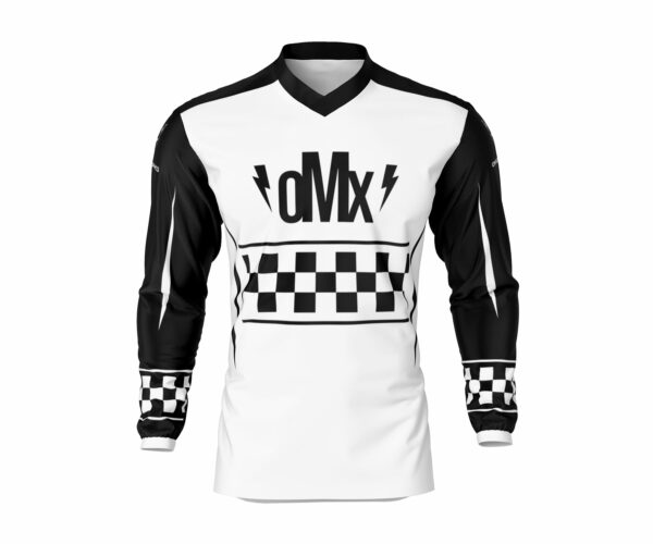 Maillot motocross RACE Noir Blanc