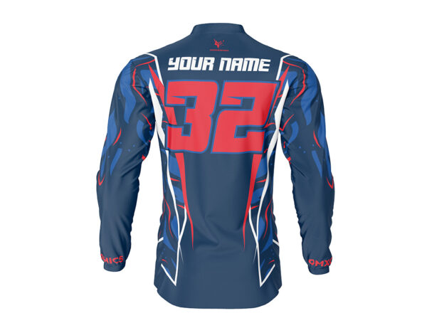 Maillot motocross Siberian Bleu 2