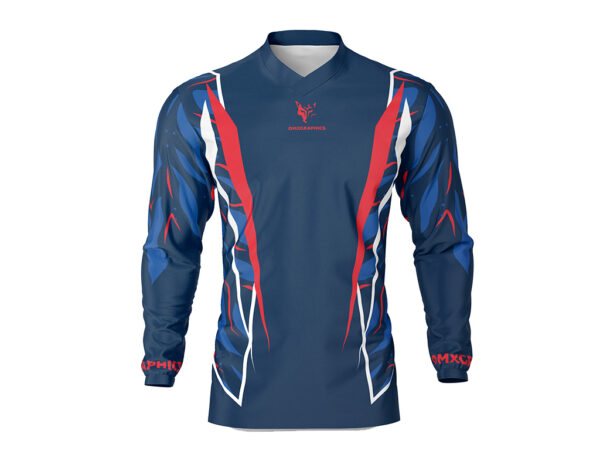 Maillot motocross Siberian Bleu