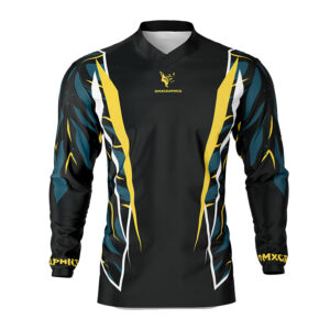 Maillot motocross Siberian Noir Jaune