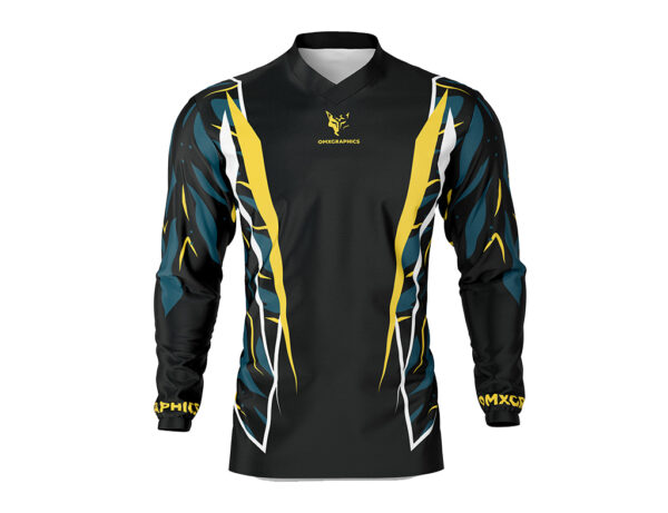 Maillot motocross Siberian Noir Jaune