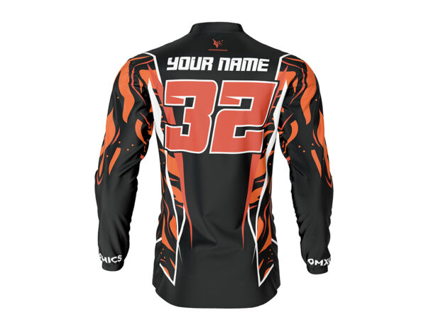 Maillot motocross Siberian Noir Orange 2