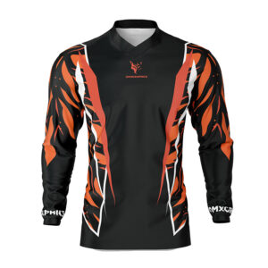 Maillot motocross Siberian Noir Orange