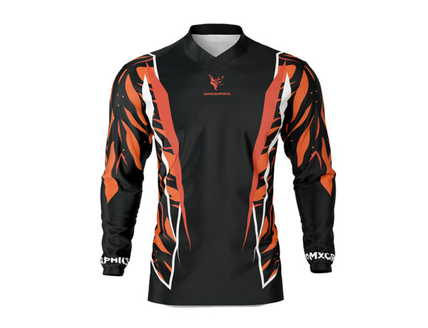Maillot motocross Siberian Noir Orange