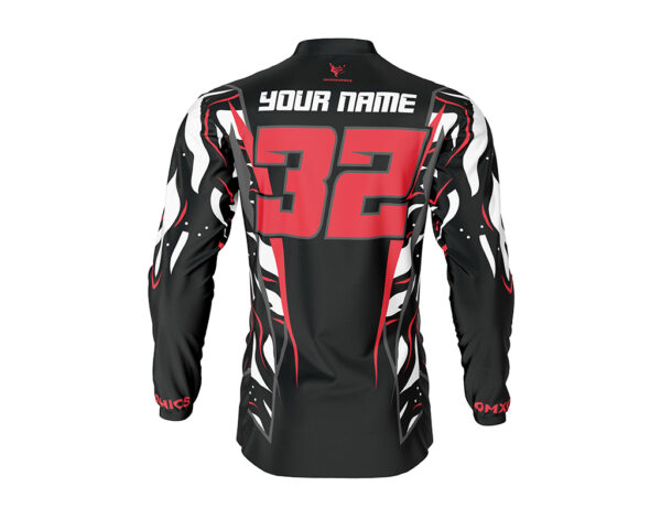 Maillot motocross Siberian Noir Rouge 2