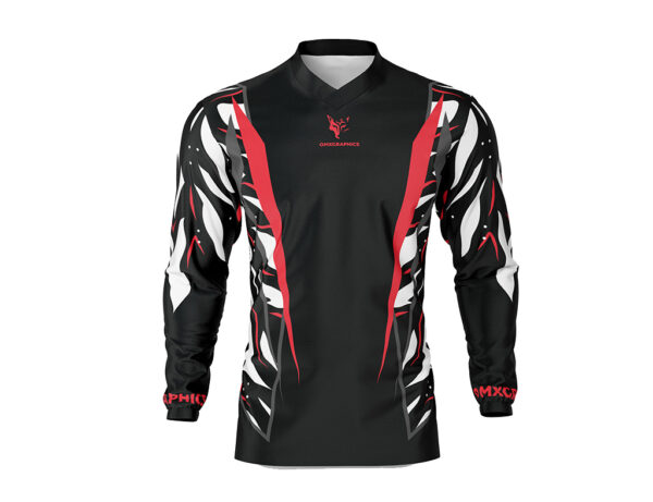 Maillot motocross Siberian Noir Rouge