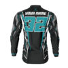 Maillot motocross Siberian Noir Teal 2