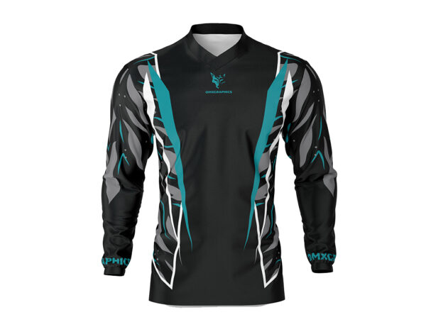 Maillot motocross Siberian Noir Teal